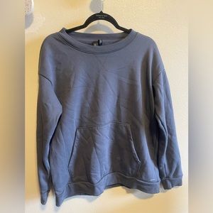 Purple/blue long sleeve crewneck